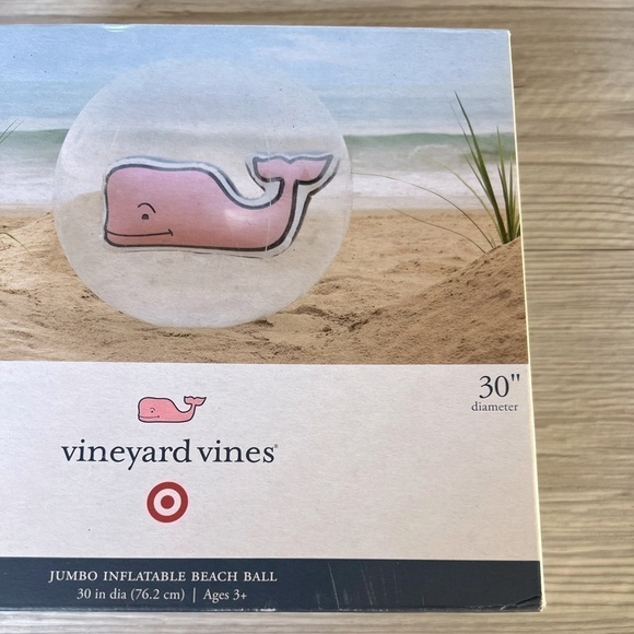 VINEYARD VINES jumbo inflatable beach ball 30" NIB - Picture 4 of 12